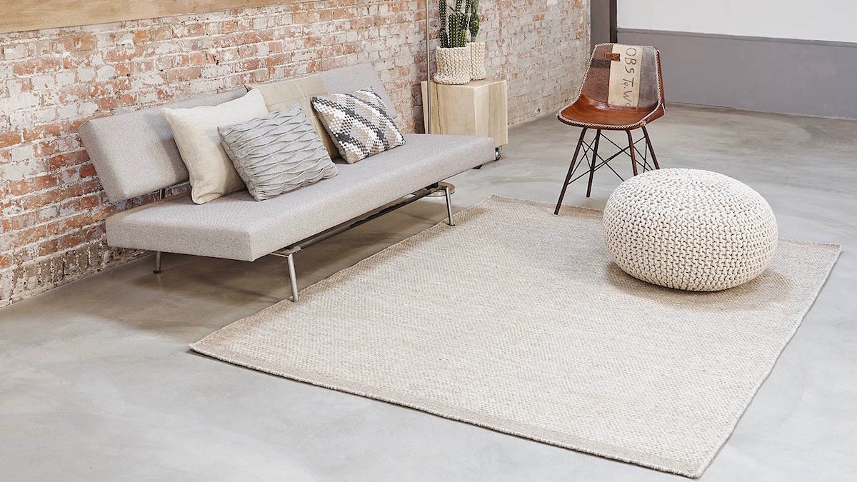 Vloerkleed Teppe camel wit