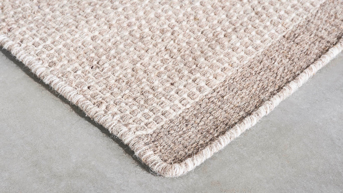 Vloerkleed Teppe camel wit