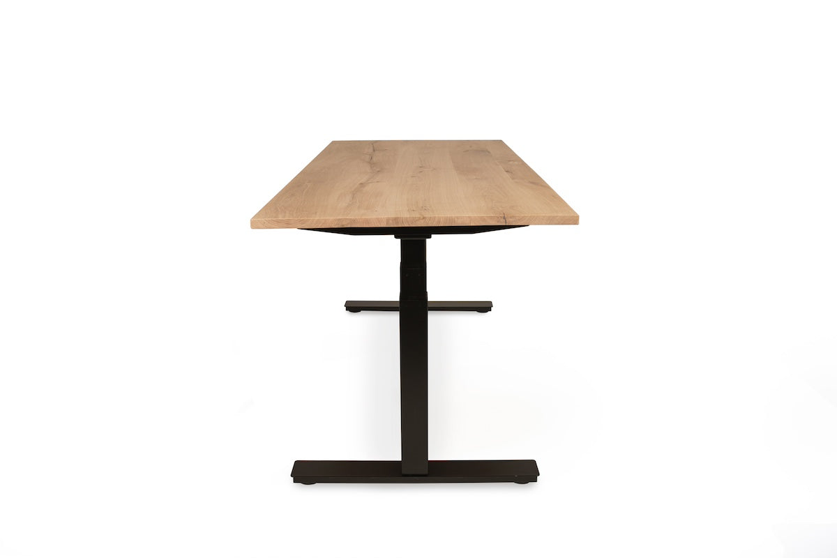 Zit sta bureau Vloon eiken blad 140x80 cm