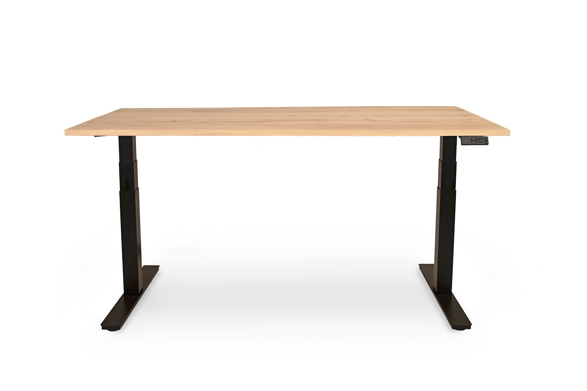 Zit sta bureau Vloon eiken blad 180x80 cm