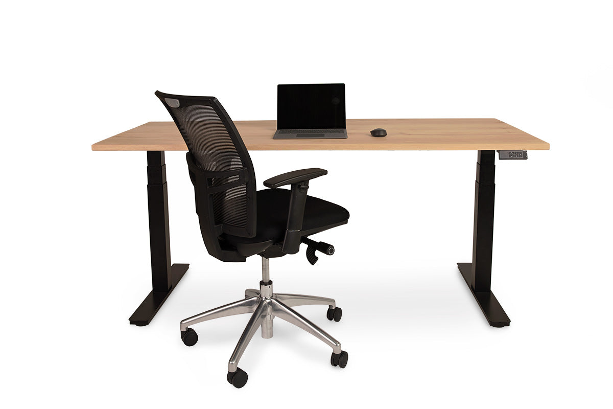 Zit sta bureau Vloon eiken blad 160x80 cm