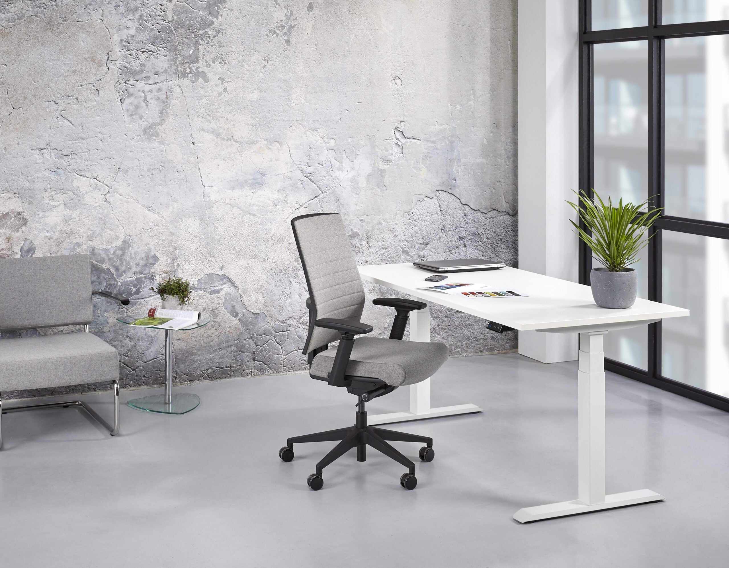 Zit sta bureau 140x80 cm Premium