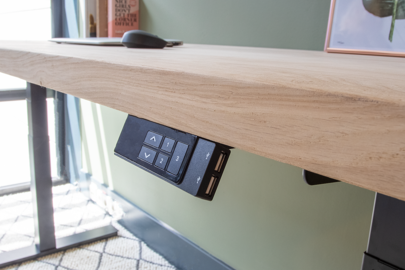 Zit sta bureau Eikenhout 160 cm