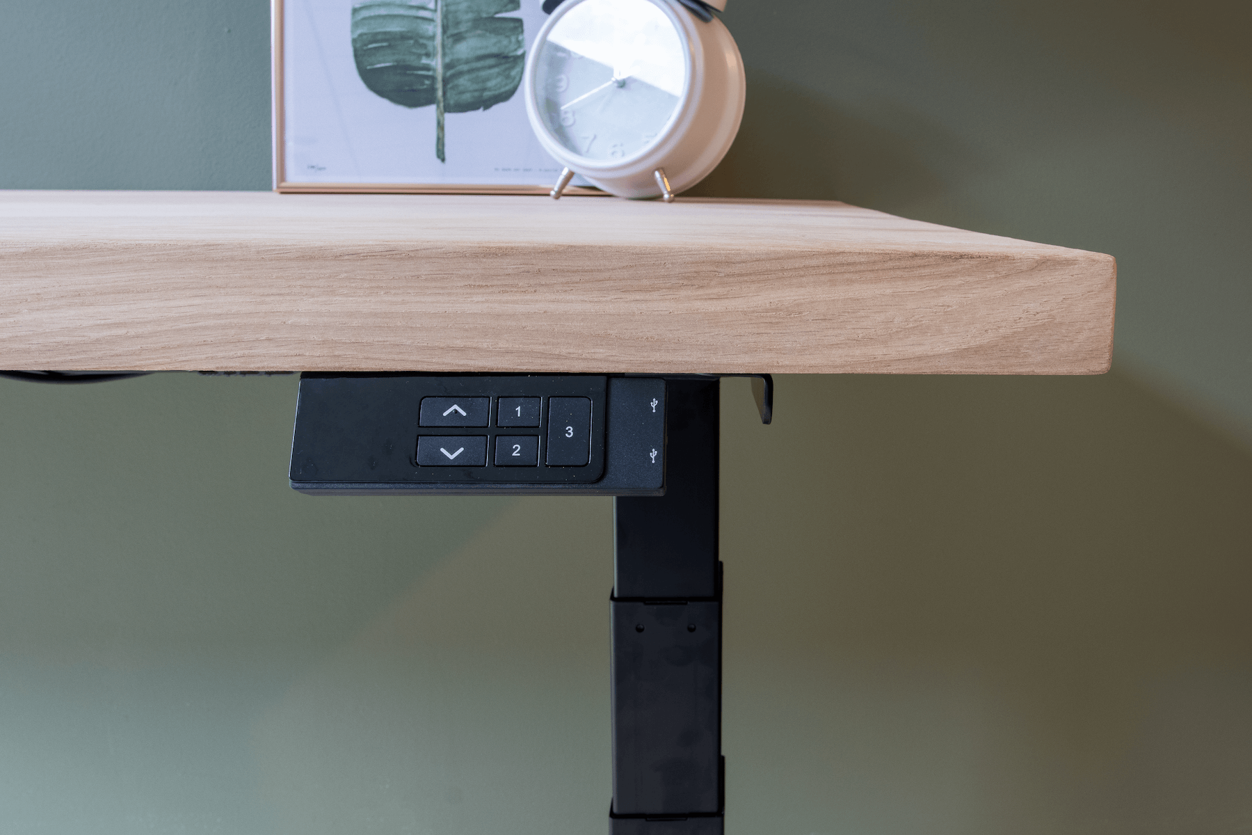 Zit sta bureau Eikenhout 180 cm