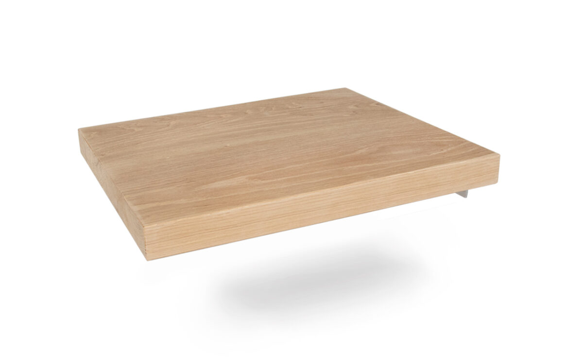 Zwevend eiken bedplank