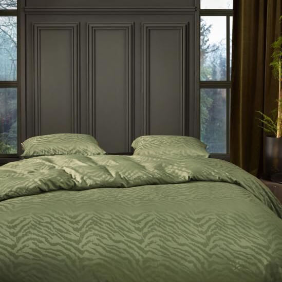 ESSENZA Dekbedovertrek Belen Forest Green - Afbeelding 2